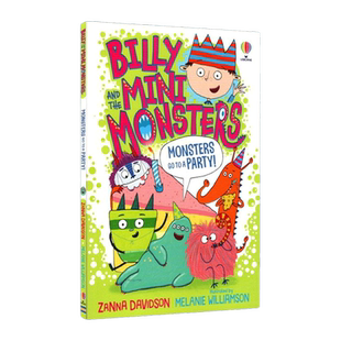 英文原版 Billy and the Mini Monsters Monsters go to a Party比利和迷你怪兽们 怪兽参加派对 全彩儿童幽默桥梁章节书 正版进口
