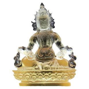 琉璃黄财神药师佛文殊观音莲花生大师释迦牟尼佛财宝天王小佛像