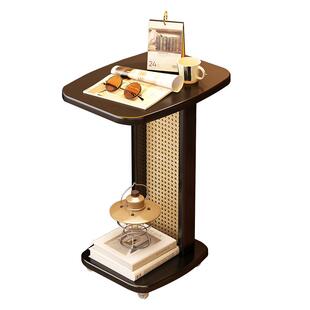 卧室床边小桌子带轮可移动迷你小边几小户型高级感床头桌2025新款