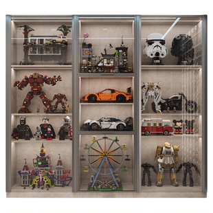 Boring黑洞乐高模型展示柜车模高达雕像陈列柜手办柜落地收纳柜子