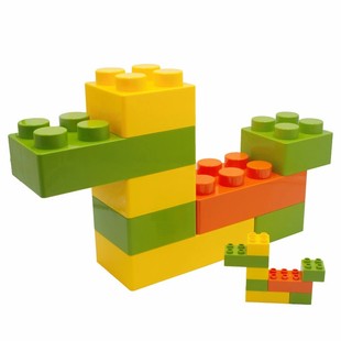 儿童大积木超大型8孔4孔颗粒拼装幼儿园房屋别墅城墙感统益智玩具