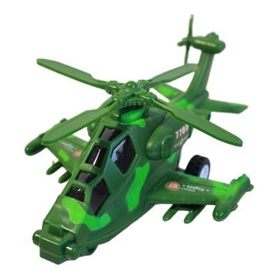 武装直升机模型儿童玩具惯性机翼可动军事模型迷彩黑鹰阿帕奇礼物
