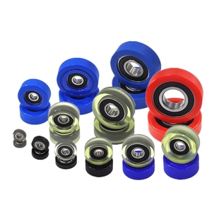 MSM美斯美包胶轴承聚氨酯滑轮软静音耐磨PU橡胶滚轮导向轮626/608