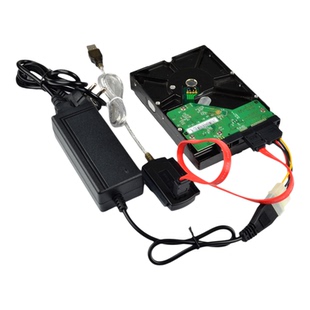 IDE转USB硬盘读取器SATA转USB老旧机械外接读写易驱线三用并口线