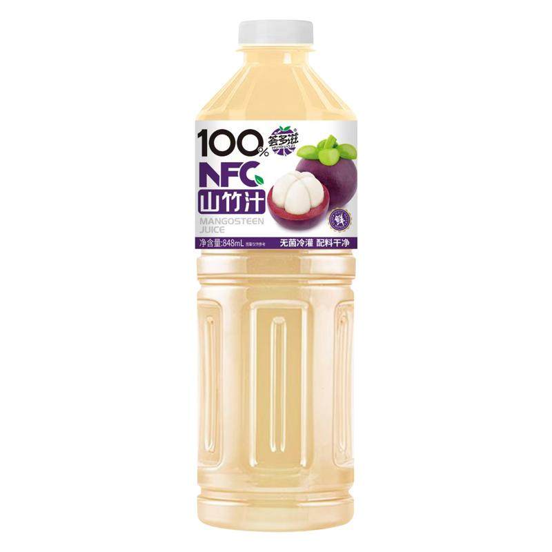 【10种口味】100%果汁NFC非浓缩0添加剂纯山竹汁西瓜汁2大瓶畅饮