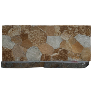 柏坡黄石墙地铺加工定制柏坡凰中国黑景墙园林景观造景不规则景石