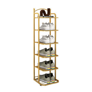 家用门口多层小窄鞋架宿舍省空间收纳鞋架子室内简易小型铁艺鞋柜