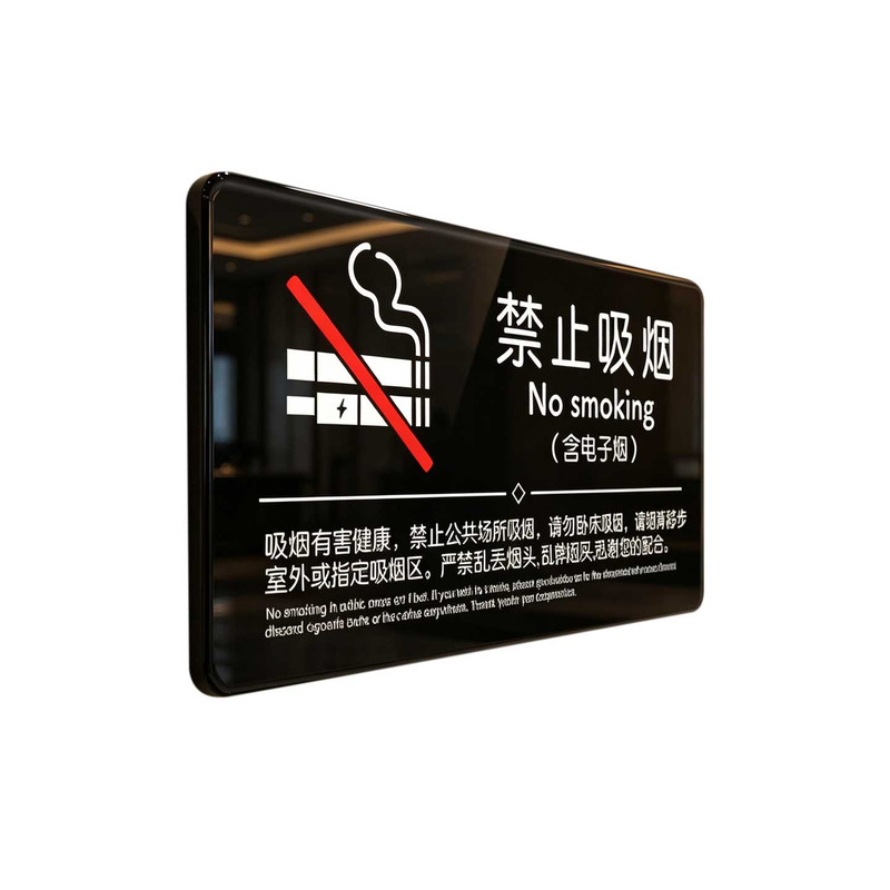 亚克力禁止吸烟标识牌定制