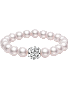 AJIDOU阿吉豆戒指女米色珍珠指环