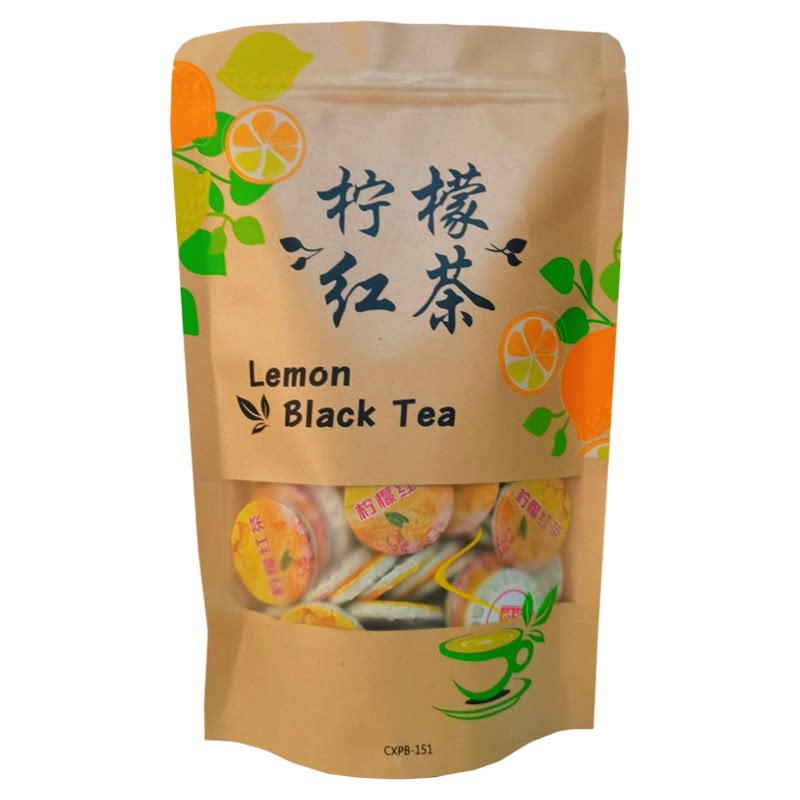 柠檬红茶小柠红柠檬水果茶古树红茶小玉饼片饼干茶网红冷泡茶袋装
