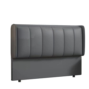 2025新款软包床头靠背板简约现代实木皮革落地超薄单独床头板定制