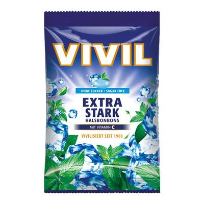 强劲冰爽无糖薄荷糖德国vivil糖果清新口气VC清凉考试提神防瞌睡