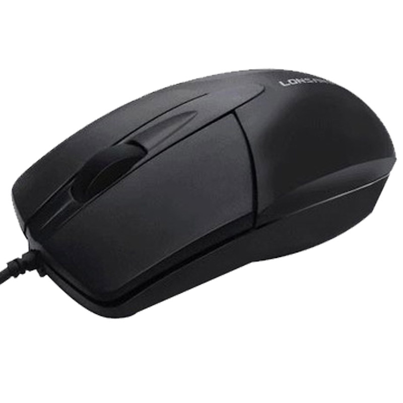 朗森lm-8007鼠标usb接口光电 PS/2接口配重台式笔记本舒适商务