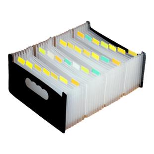 小号票据夹大容量风琴包单据欠条支票账单电脑打印纸收纳盒文件夹