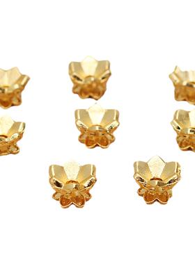 5个保色莲花底座花托diy合金手工