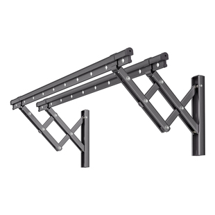 阳台飘窗推拉晾衣架多功能家用外墙折叠凉衣服架子伸缩户外晾衣杆