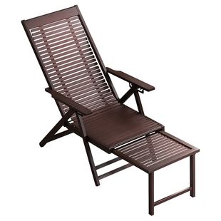 躺椅折叠午休摇摇椅2025新款坐睡两用竹椅子懒人可躺阳台家用休闲