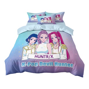 Kpop猎魔女团四件套demonhunters鲁米米拉佐伊床笠被套床单三件套