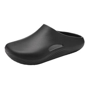 包头半拖鞋男医生医院上班专用手术室拖鞋防滑一体成型洞洞凉拖鞋