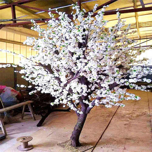 仿真梨花树 许愿树 假树大型造型 桃花树室内客厅婚庆幸福树装饰