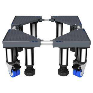 洗衣机底座加高通用全自动移动万向轮脚架托架可调节高度置物架子