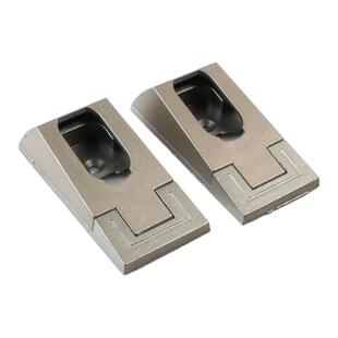 索菲款挂衣杆固定底座衣座法兰座卡扣特加厚铝合金心型衣柜五金