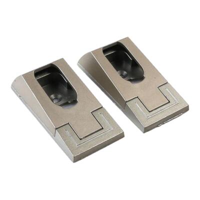 索菲款挂衣杆固定底座衣座法兰座卡扣特加厚铝合金心型衣柜五金