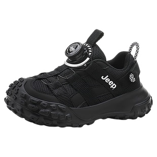 jeep儿童运动鞋男童女童春夏网面透气新款女孩软底防滑休闲跑步鞋