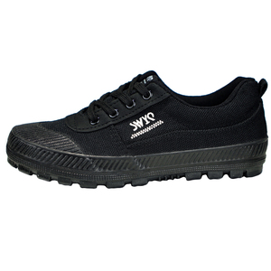 3517正品解放鞋男劳保鞋防滑耐磨工地胶鞋登山鞋工作鞋黑色帆布鞋