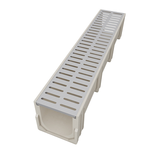 304不锈钢排水沟盖板庭院厨房下水道u型槽树脂沟成品地沟雨水篦子