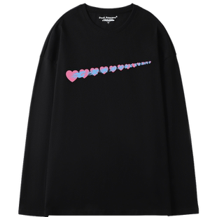 黑色甜酷vibe风秋冬长袖T恤女2025新款春秋oversize韩版ins风上衣