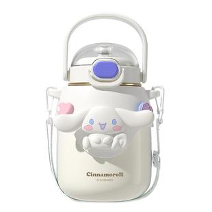 玉桂狗保温杯女生可爱吸管水杯新款2025高颜值学生大容量杯子礼物