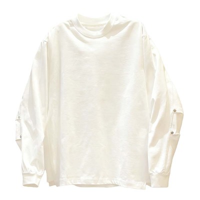 潮流重磅长袖T恤帅气百搭打底衫