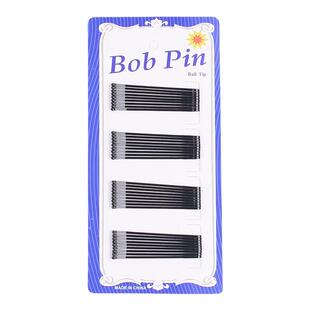 小黑卡子紧的 盘发碎发夹女后面简约黑色发卡一字夹优雅韩版网红