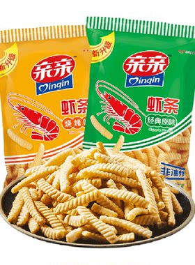 亲亲虾条原味烧烤味膨化