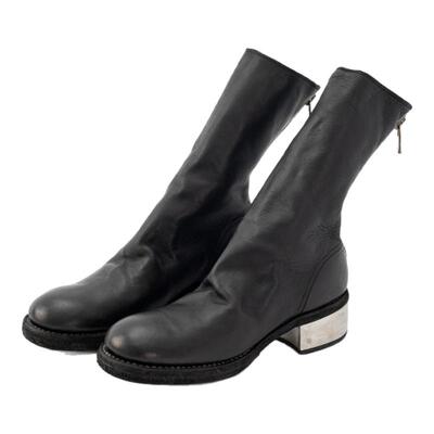 GUIDI 女士秋冬舒适百搭低跟中筒靴矮筒靴银泰百货精品 301574