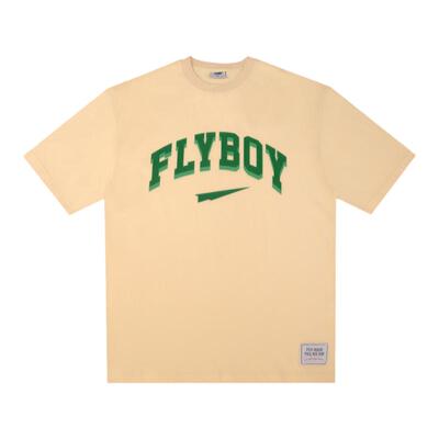 flyboy胡来波基础印花休闲短袖