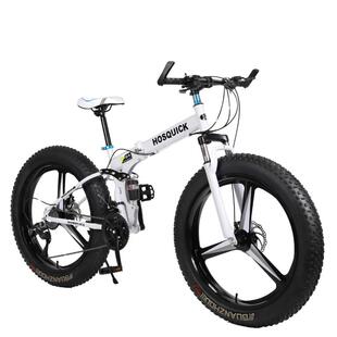 刀轮一体轮胖子雪地车大轮胎变速减震宽粗沙滩成人男女山地自行车