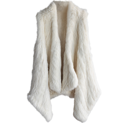 2025款双面编织翻领皮草马甲