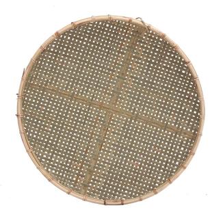 包邮农家用特色手工竹编簸箕竹筛子竹制品大号竹筐小竹篮圆形有孔