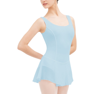 REPETTO丽派朵 女童LEOTARD橘色雪纺针织弹力连体芭蕾舞舞蹈服