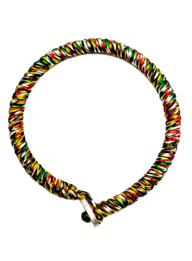 纯银纯银六字真言手绳九乘金刚结