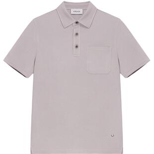 ERDOS 桑蚕丝羊绒混纺短袖POLO衫夏季男士轻薄弹力半袖T恤上衣男