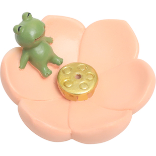 花田小憩香插盘香座线香插可爱动物香托创意花朵底座桌面香盘托盘