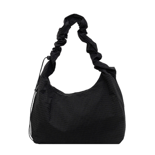 韩版ins慵懒风轻便休闲百搭格子帆布包单肩斜挎托特包上课通勤包