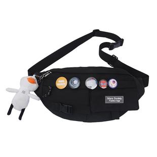 斜挎包男士单肩包男生骑行小背包大容量可放平板胸包男款运动腰包