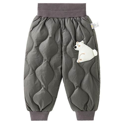 童泰宝宝羽绒裤冬季婴儿裤子儿童休闲外出长裤男童女童三防鸭绒裤