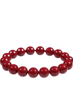 真朱砂就在这原矿手串本命年男女