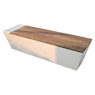 户外GRC座椅水磨石泰科石UHPC休闲长椅公园学校玻璃钢防腐木坐凳