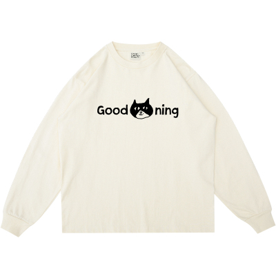 good猫ning长袖T恤在宇间